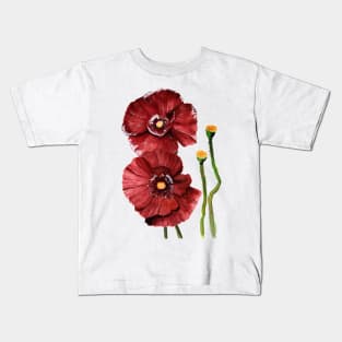 Red Poppy Kids T-Shirt